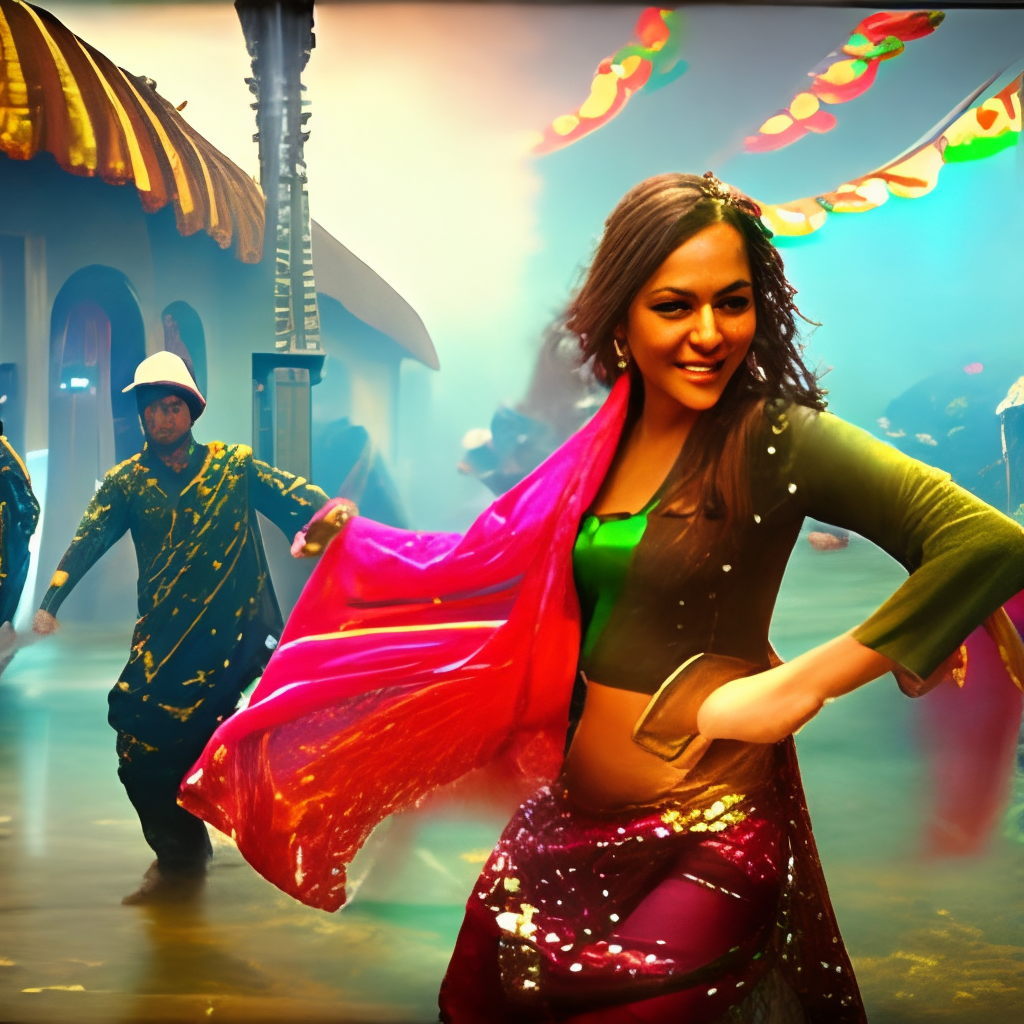 Bollywood rain dance