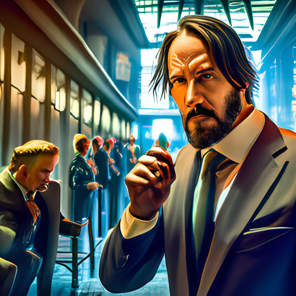 John wick turns into a movie theatre
