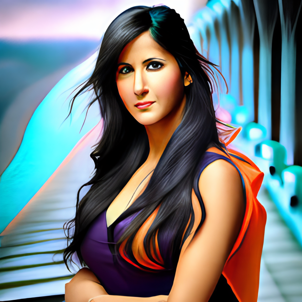 “katrina kaif colorful : 2.0”
Prompt 1: “tiger colorful : 2.0”, Negative prompt 1: “watermarks, words, text : -1.0”