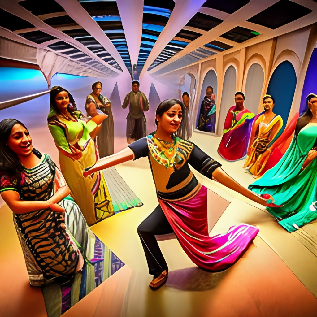 Bollywood dance with expression