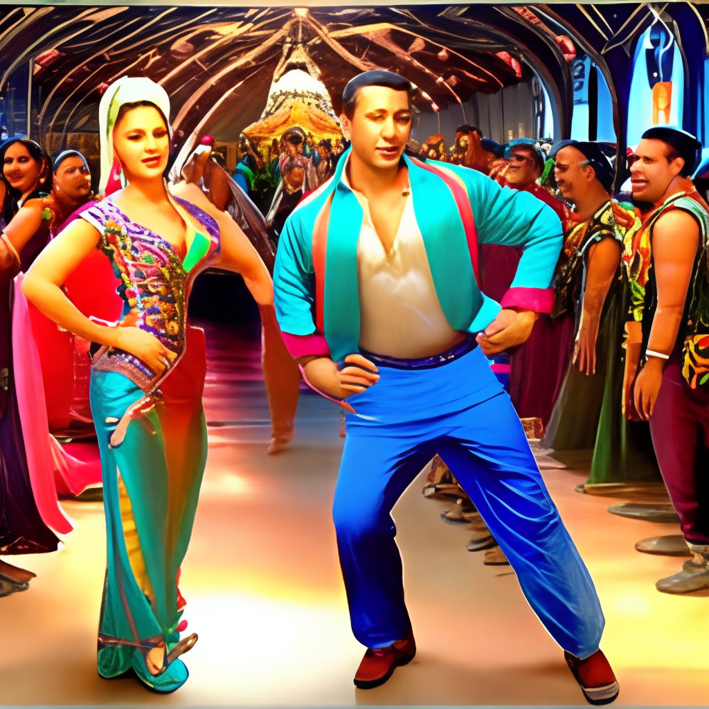 Bollywood movie dance song