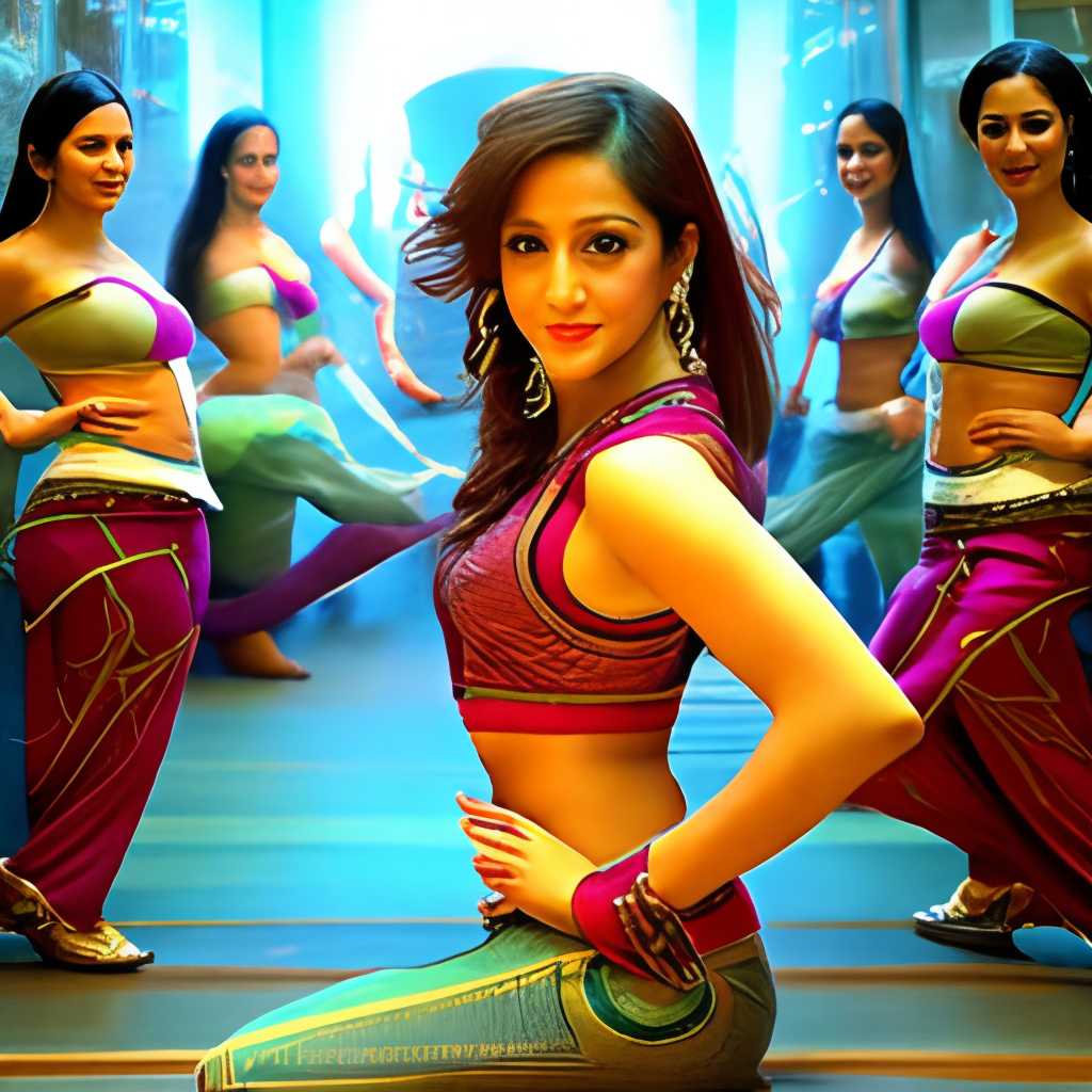 Beautiful Bollywood movie actress dancing