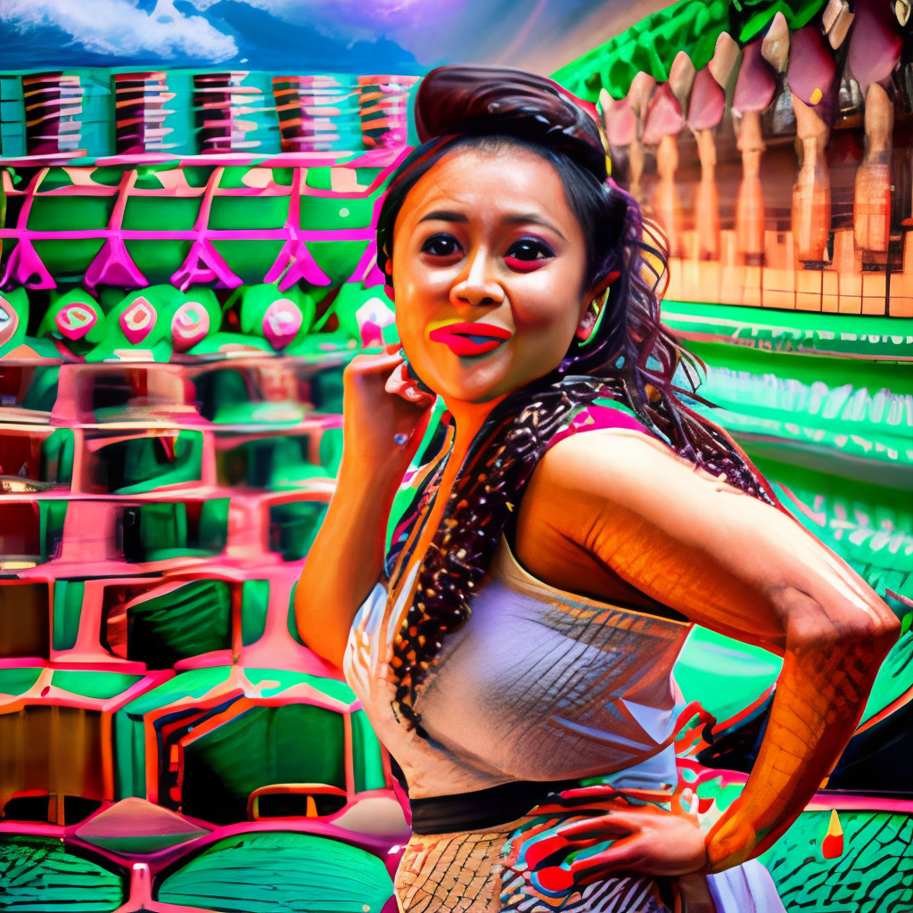 Neha Kakkar posing to the cameras 