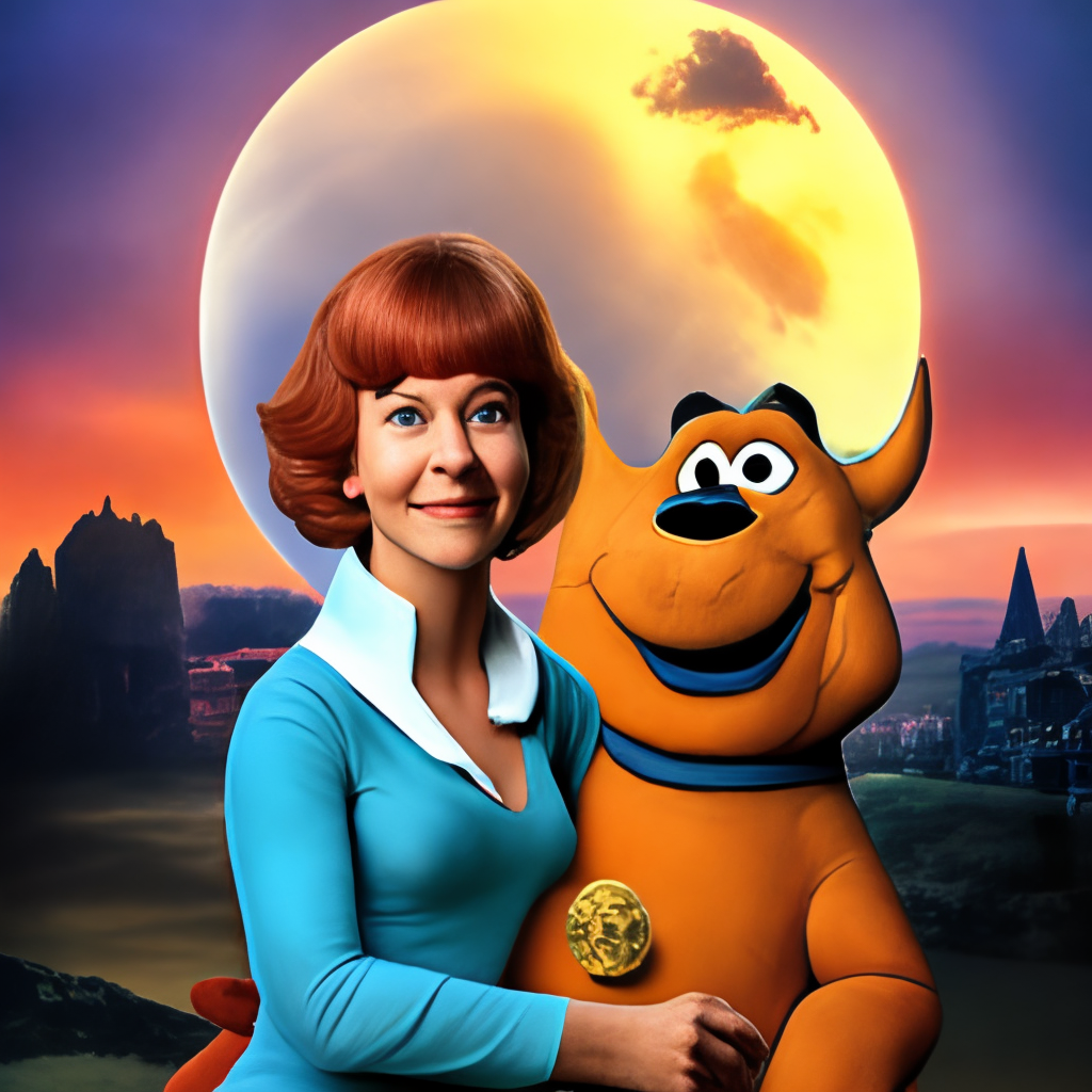 Scoby doo, Velma and The moon 