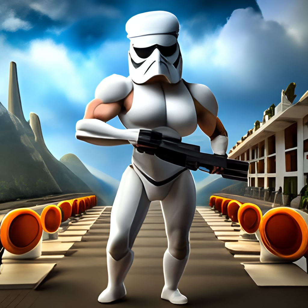 Stormtroper bodybuilder, uhd