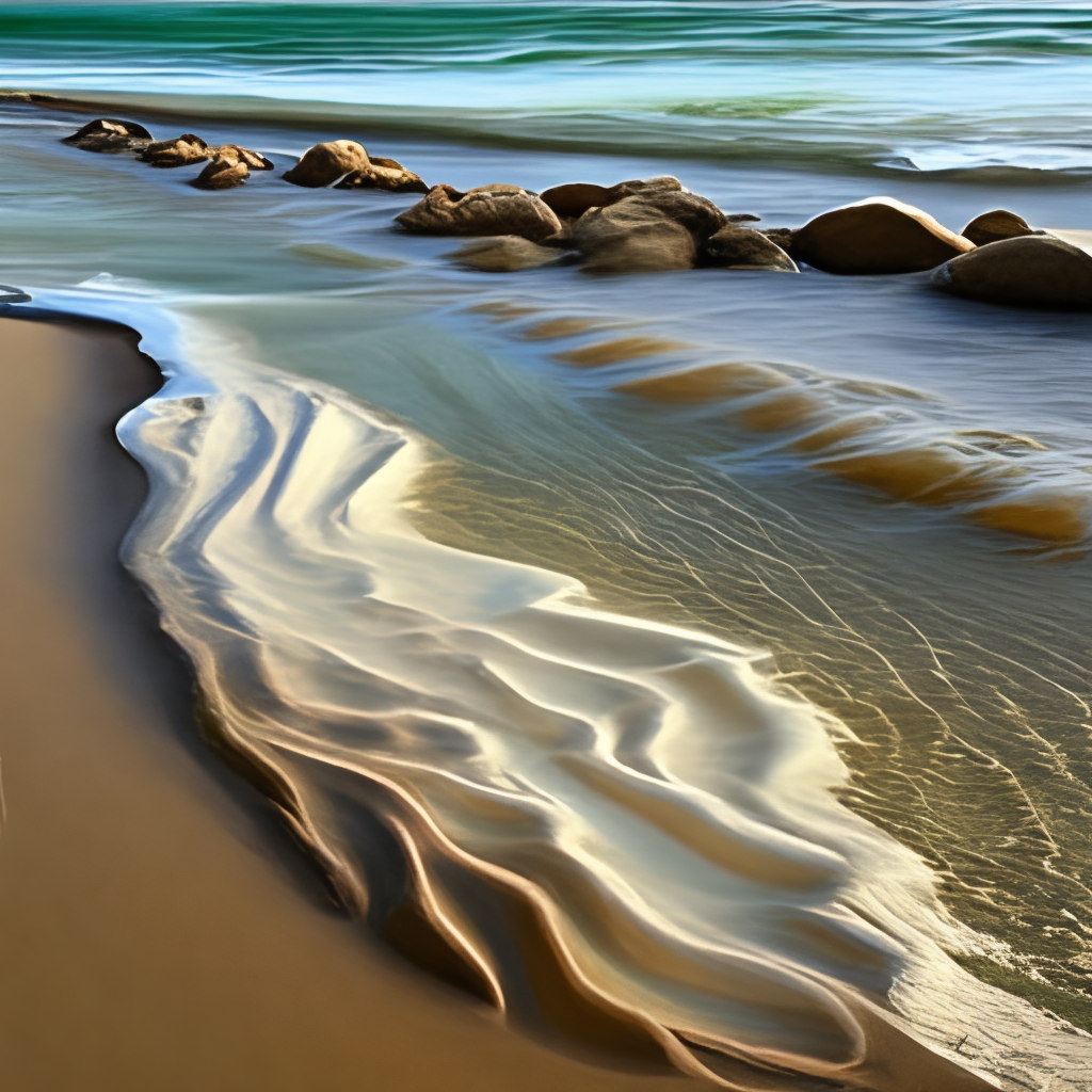 A flowing sand from the watch