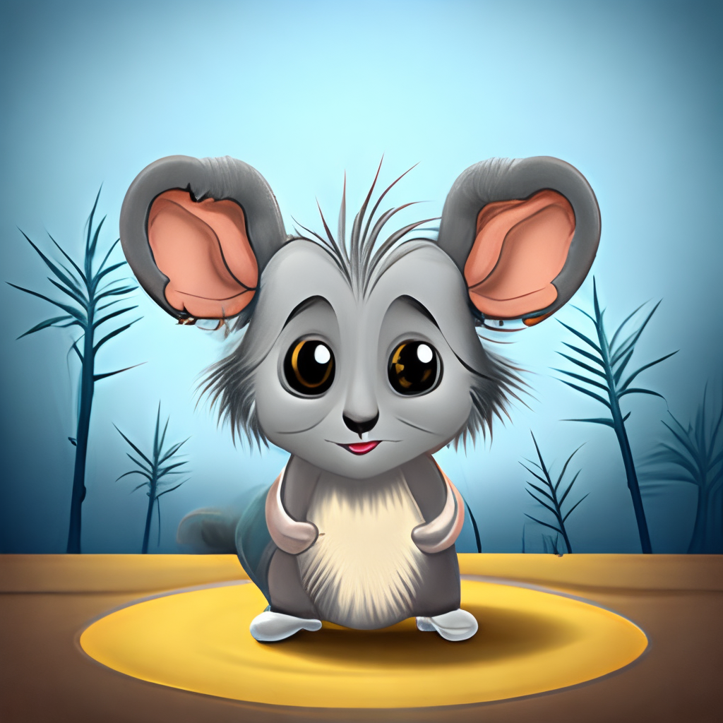 little child mouse. funny . in Pixar style