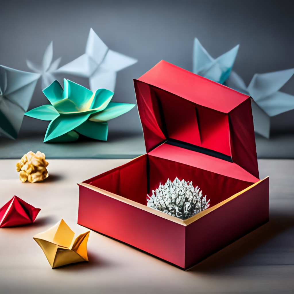 Origami rosebox
 with paper
 
