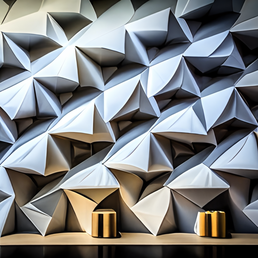 Origami tessellation in architecture 
 Design 
