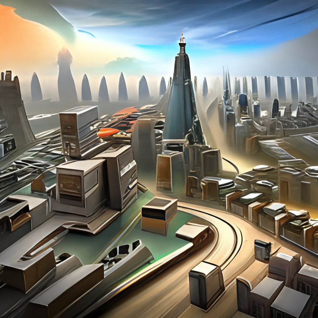 futuristic city