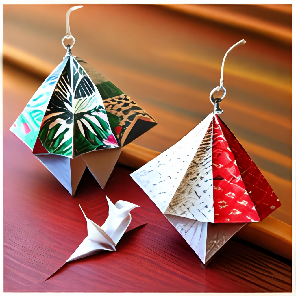 Origami accessories earings 
