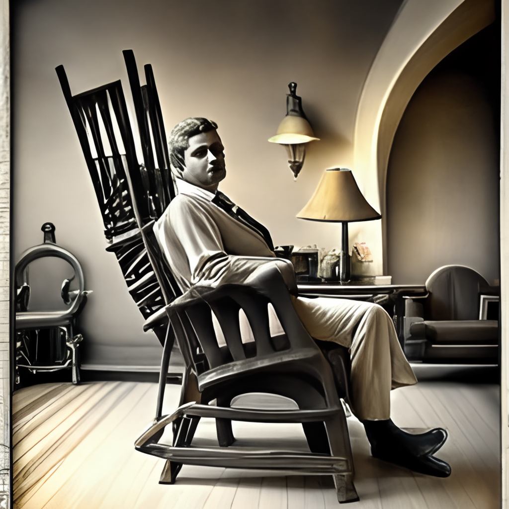 man in rocking chairv