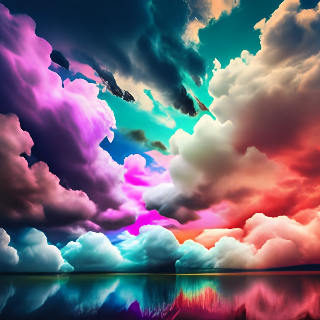 neon clouds
