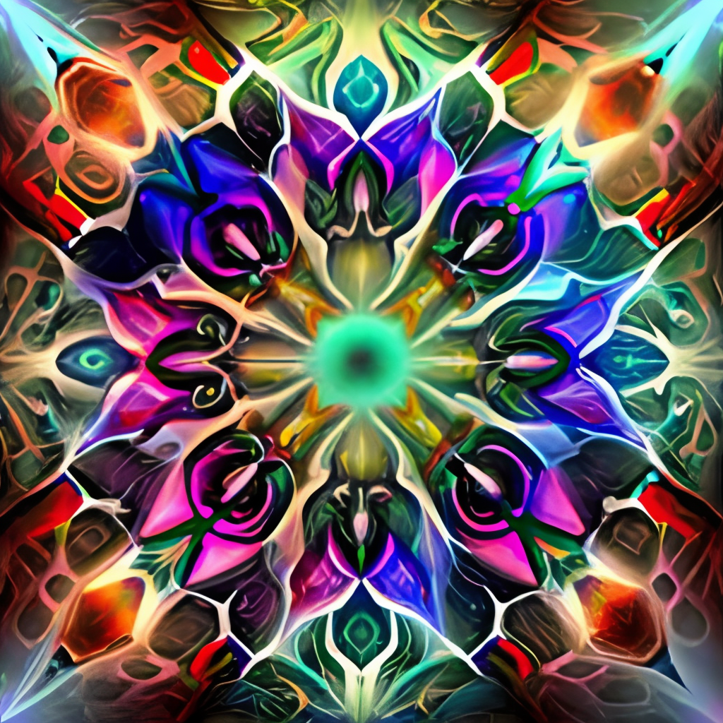 Trippy psychedelic kaleidoscope 