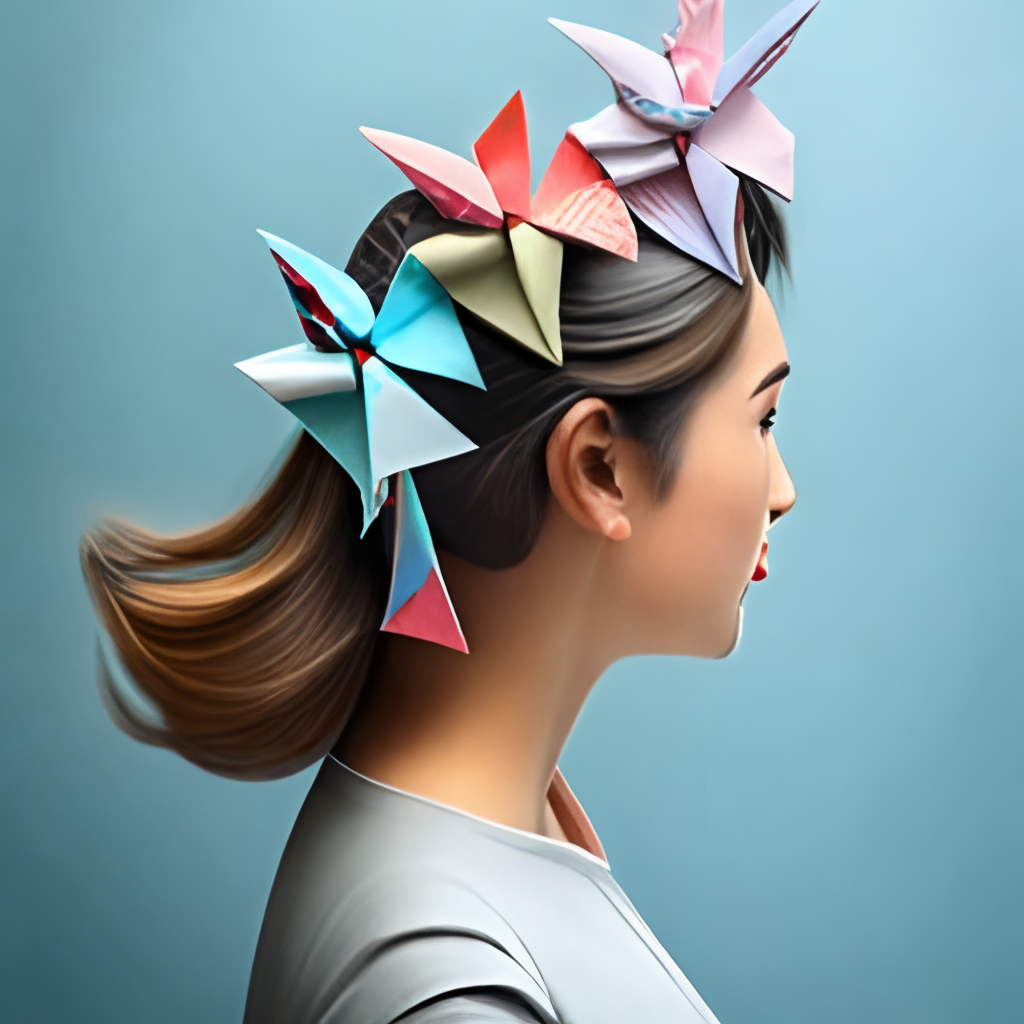 Origami hair accessories 