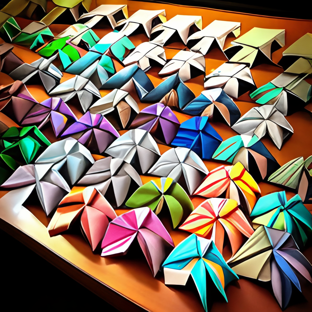 Origami hair accessories tessellation 