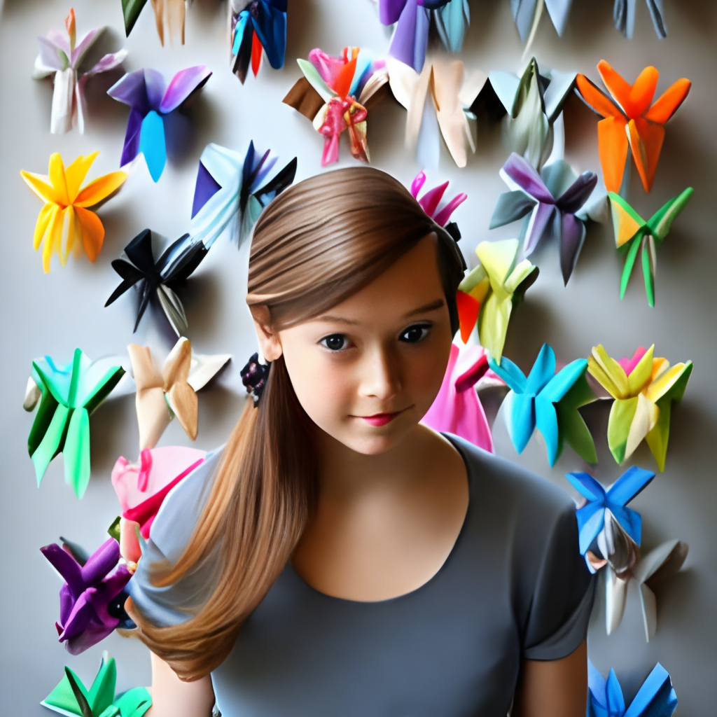 Origami hair accessories 
