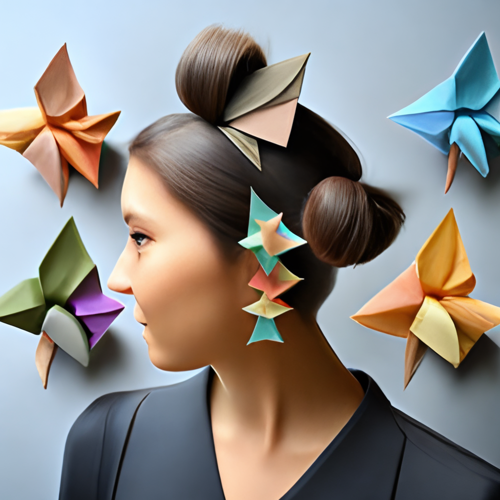 Origami hair accessories 