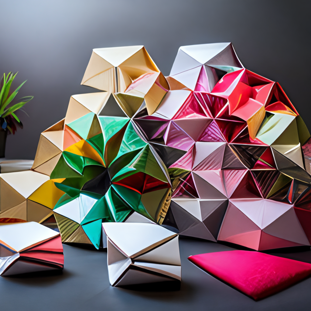 Origami tessellation in designing accessories  fashion 