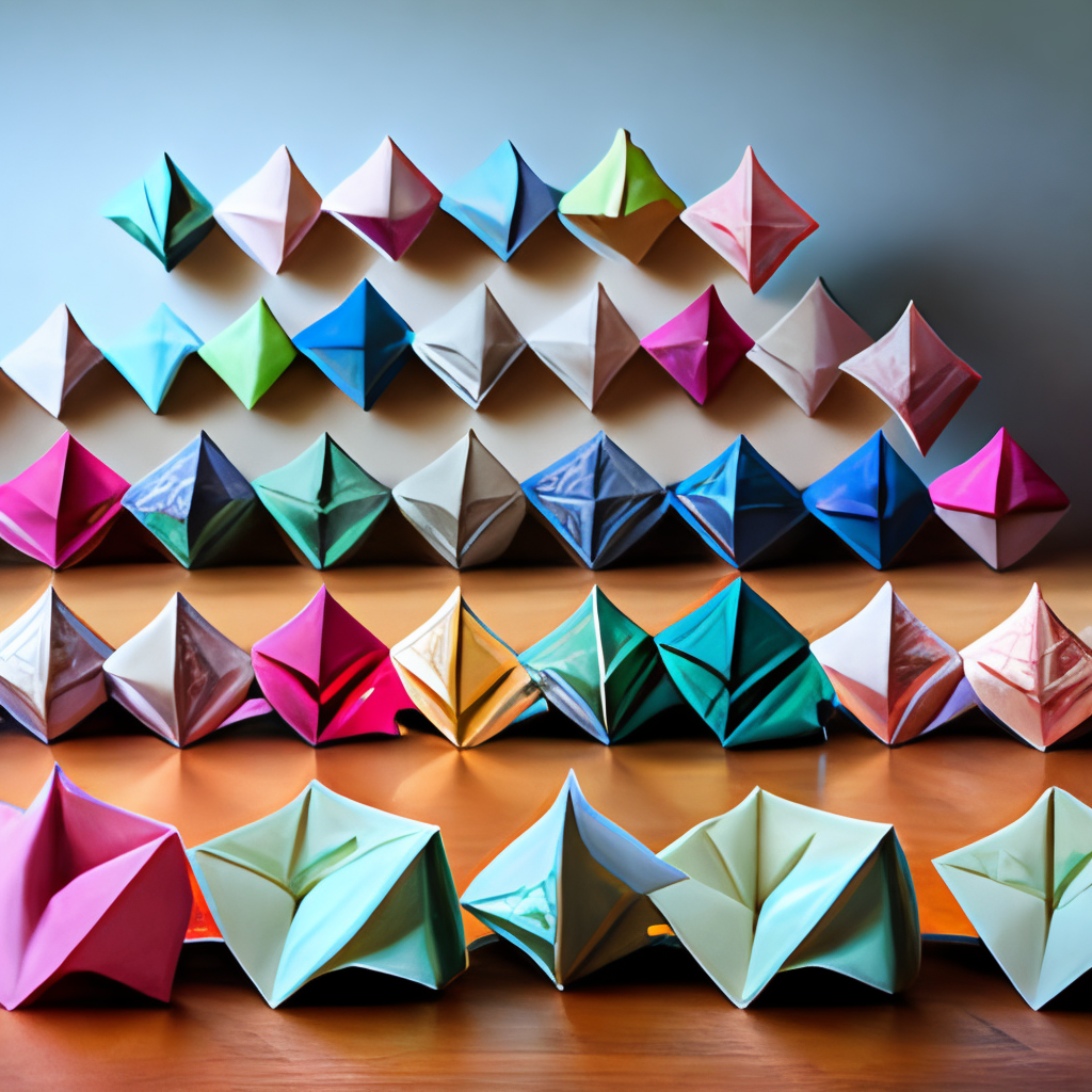 Origami tessellation in designing accessories  fashion 