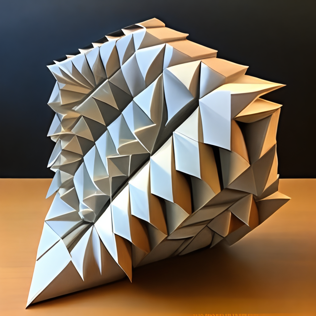 Origami tessellation herringbone  symmetrical 