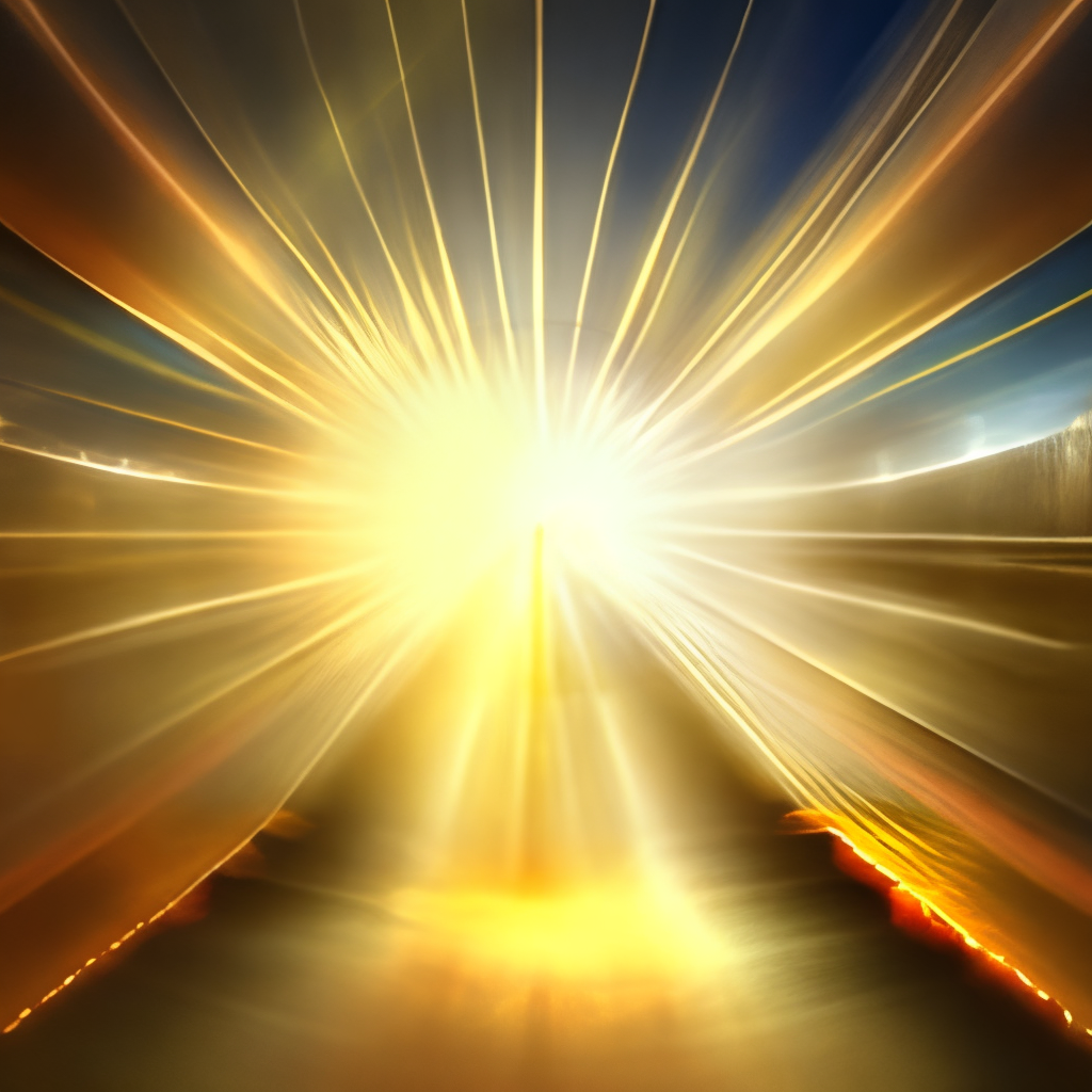 treasure irradiating golden light