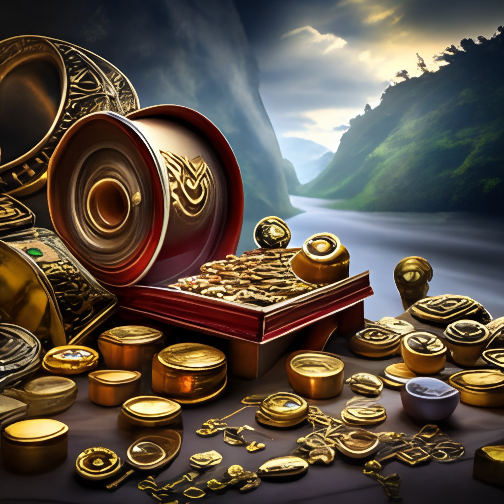 treasure and gold
