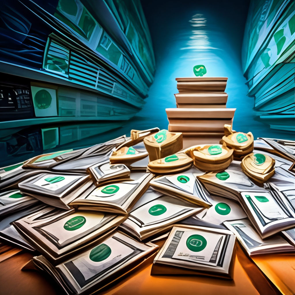 piles of money