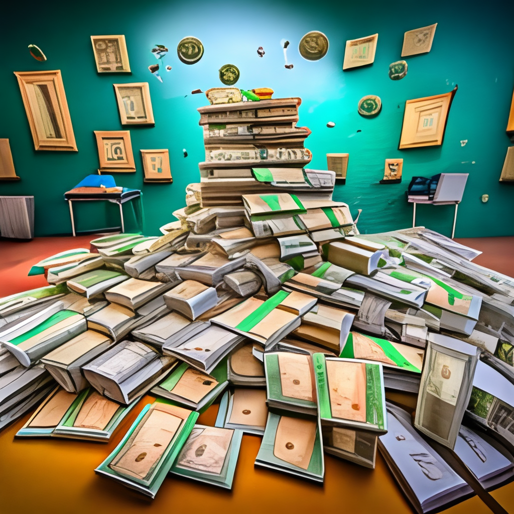 piles of money