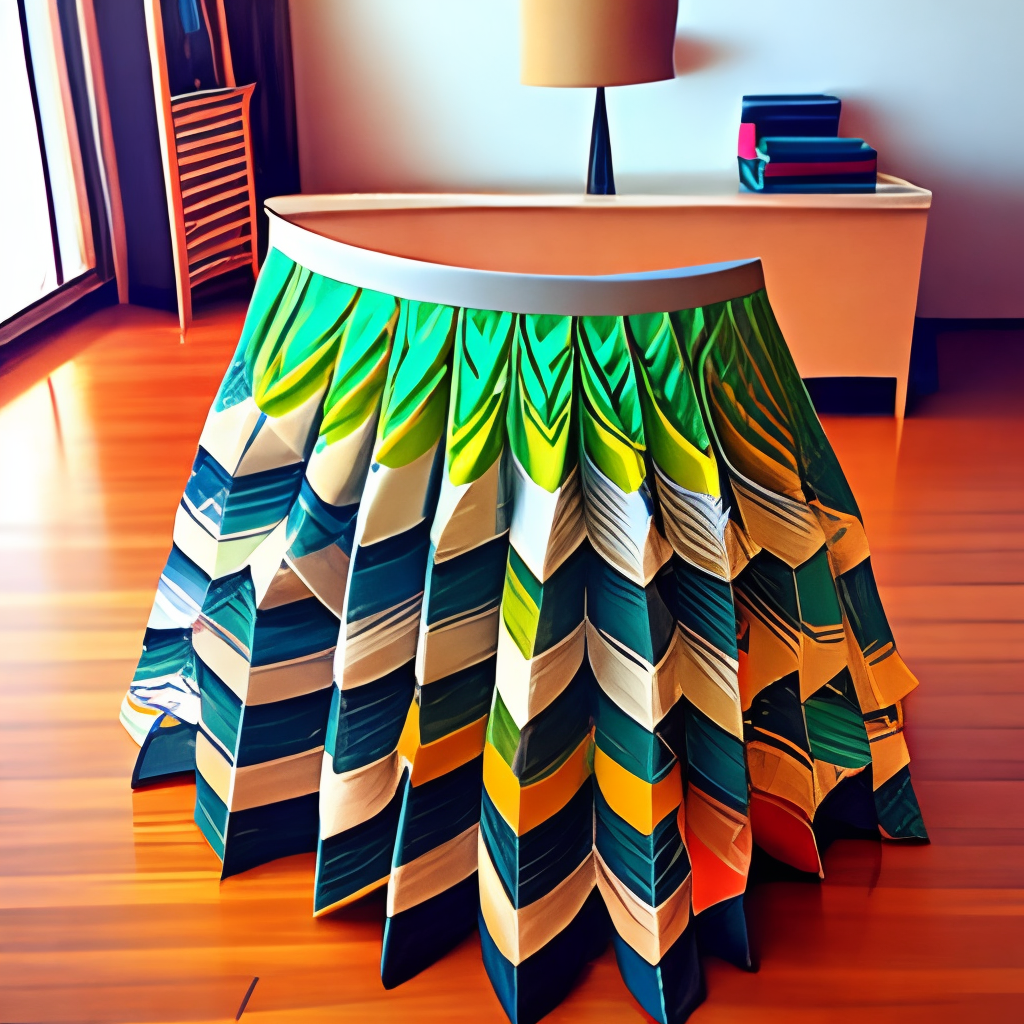 pleated skirt origami tessellation