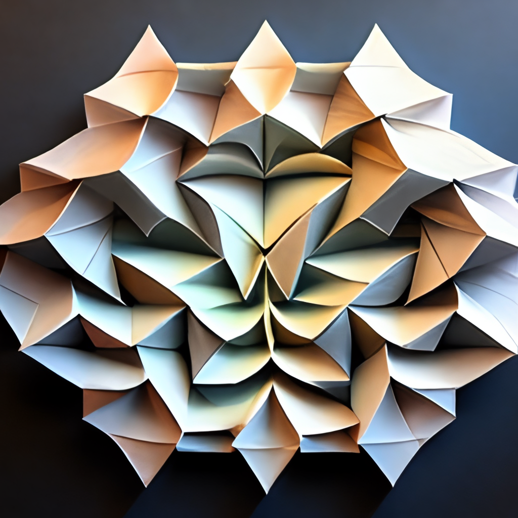 pleated paper origami tessellation