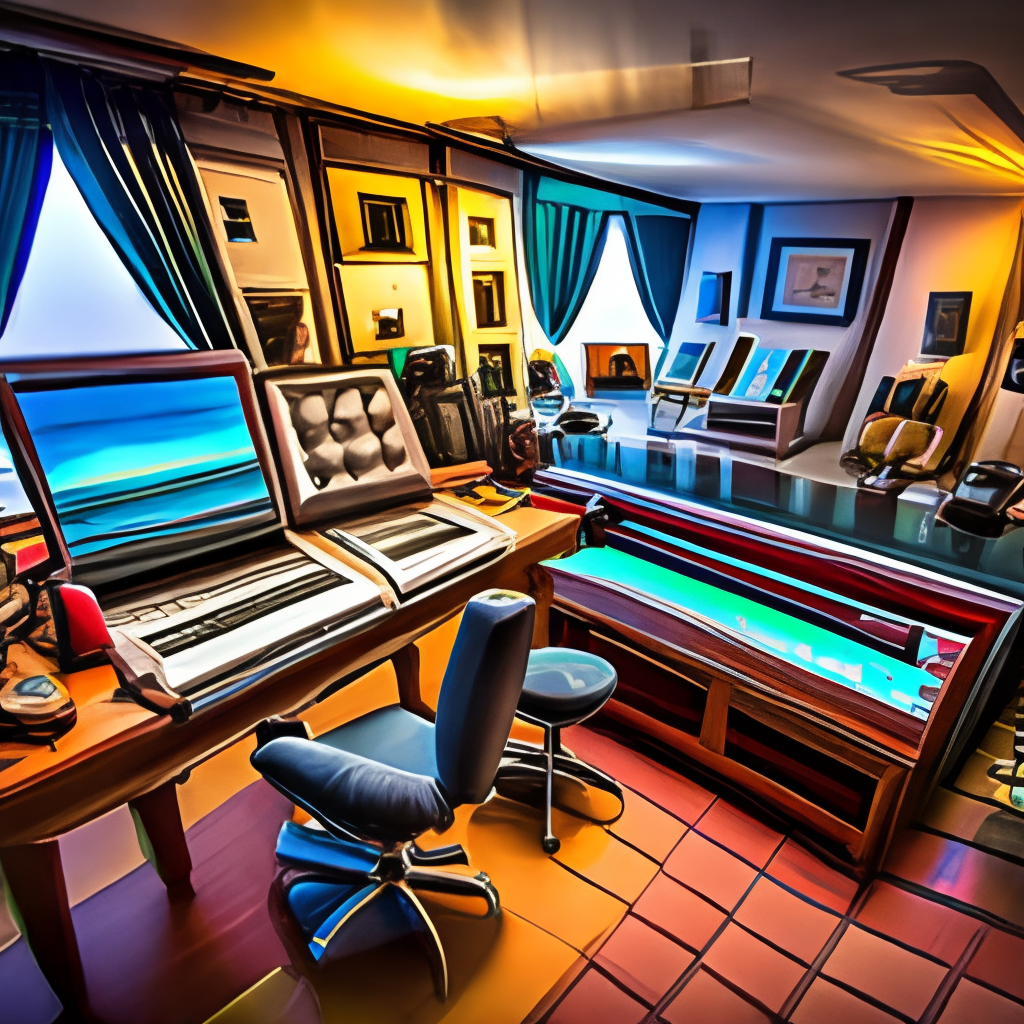 realistic music studio