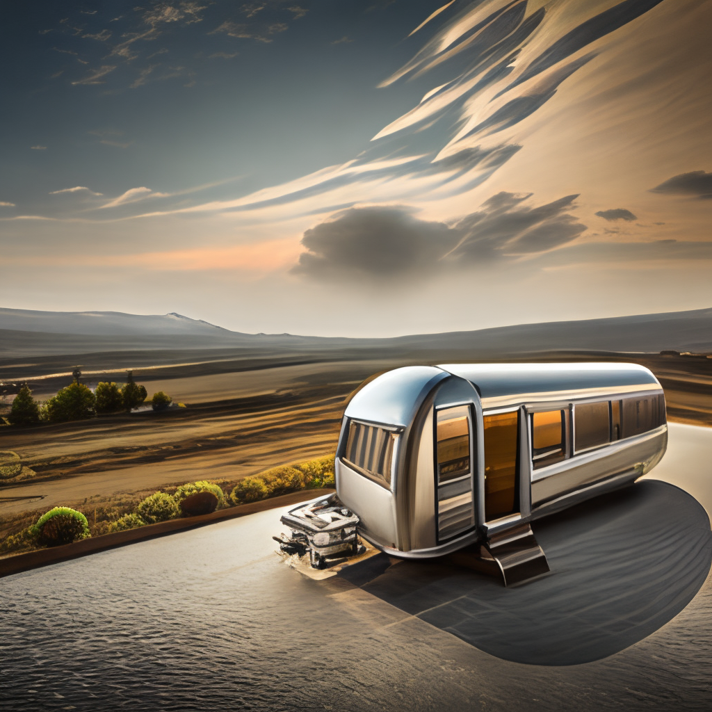 5m airstream luxury ,color bronze  Cinematic, cinematic light, Unreal Engine 5, Color Grading, Editorial Photography, Photography, Photoshoot, Shot on 70mm lense, Depth of Field, DOF,
 Tilt Blur, Shutter Speed 1/1000, F/22, White Balance,
 32k, Super-Resolution, Megapixel, ProPhoto RGB, VR, tall, epic, artgerm, Halfrear Lighting, Backlight, Natural Lighting, Incandescent, Optical Fiber, Moody Lighting, Cinematic
 Lighting, Studio Lighting, Soft Lighting, --ar 3:2 --Screen Space Reflections --Diffraction Grading --Chromatic Aberration --GB Displacement --Scan Lines --Ambient Occlusion --Anti-Aliasing FKAA --TXAA --RTX --SSAO --Op -
