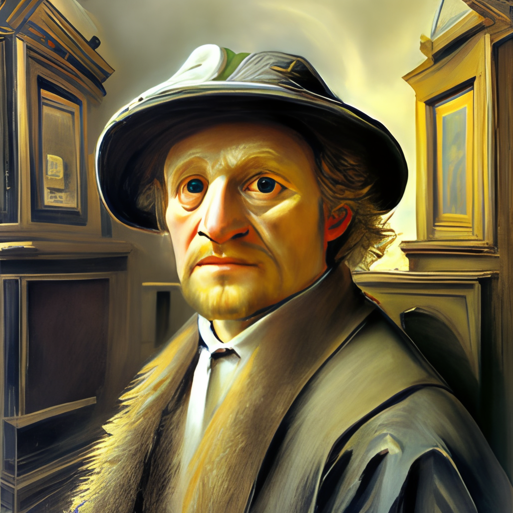 Portrait In the style of Rembrandt Harmenszoon van Rijn oil painting