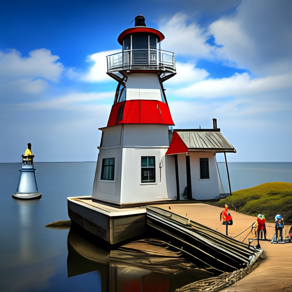 The devils are building a big light house,