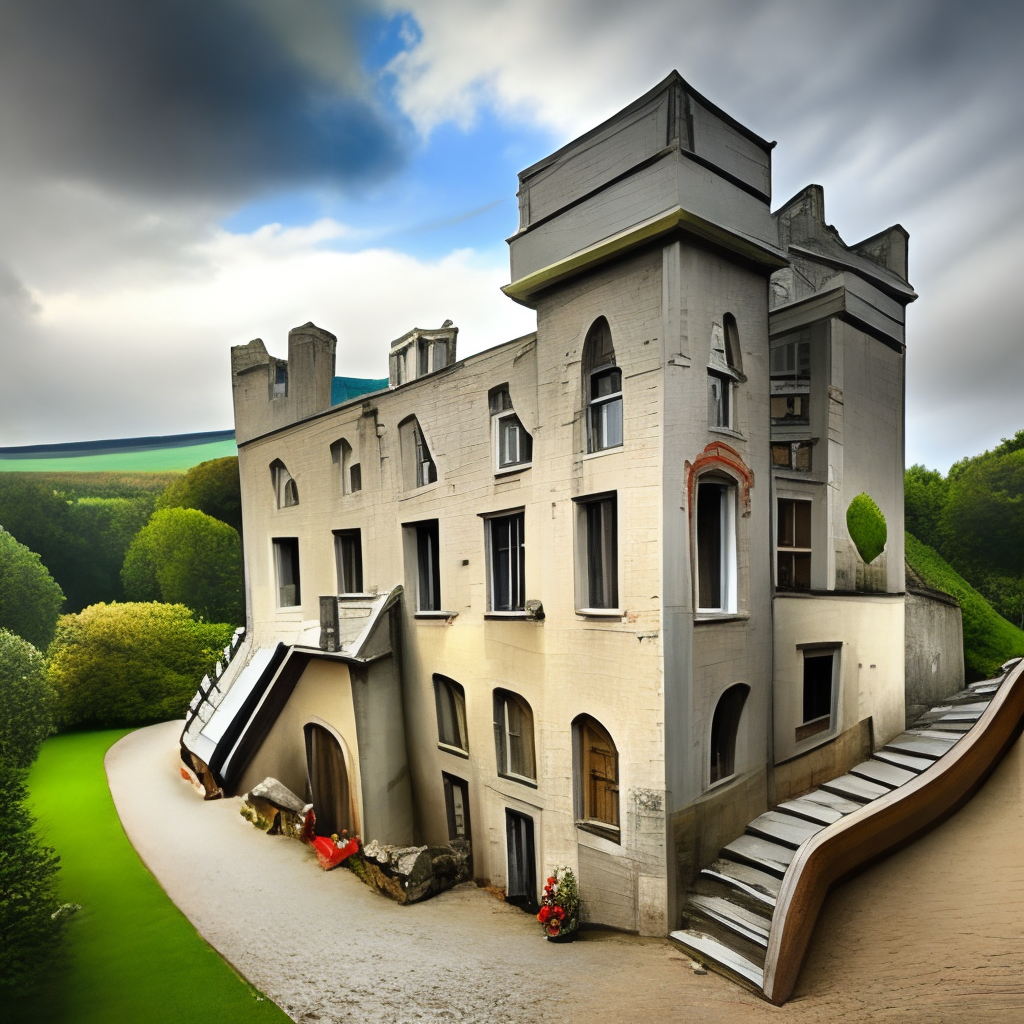 An old castle un Ireland