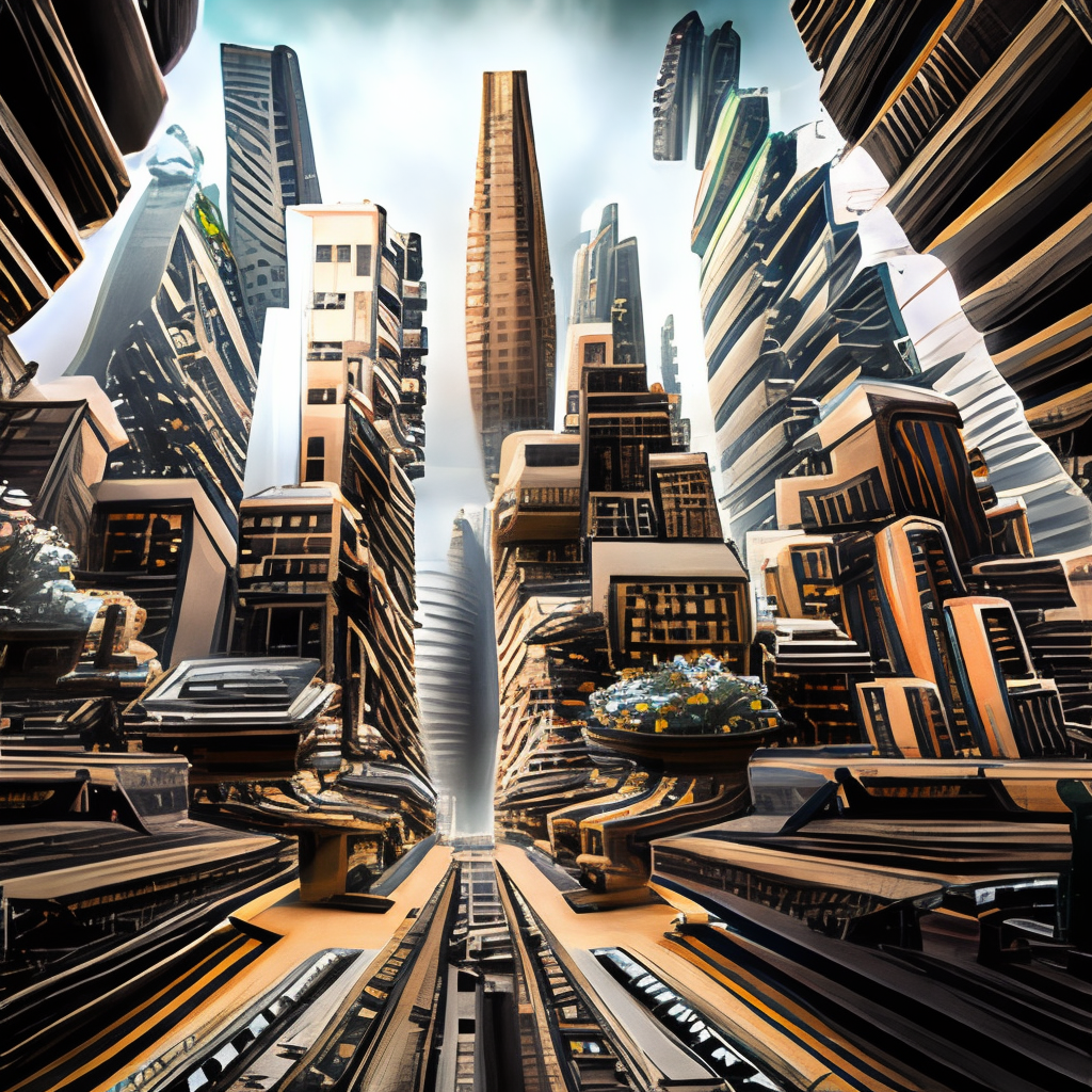 
Futuristic city bioarchitecture style