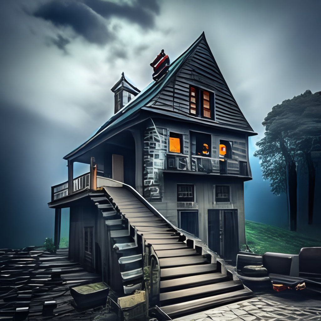 A creepy house