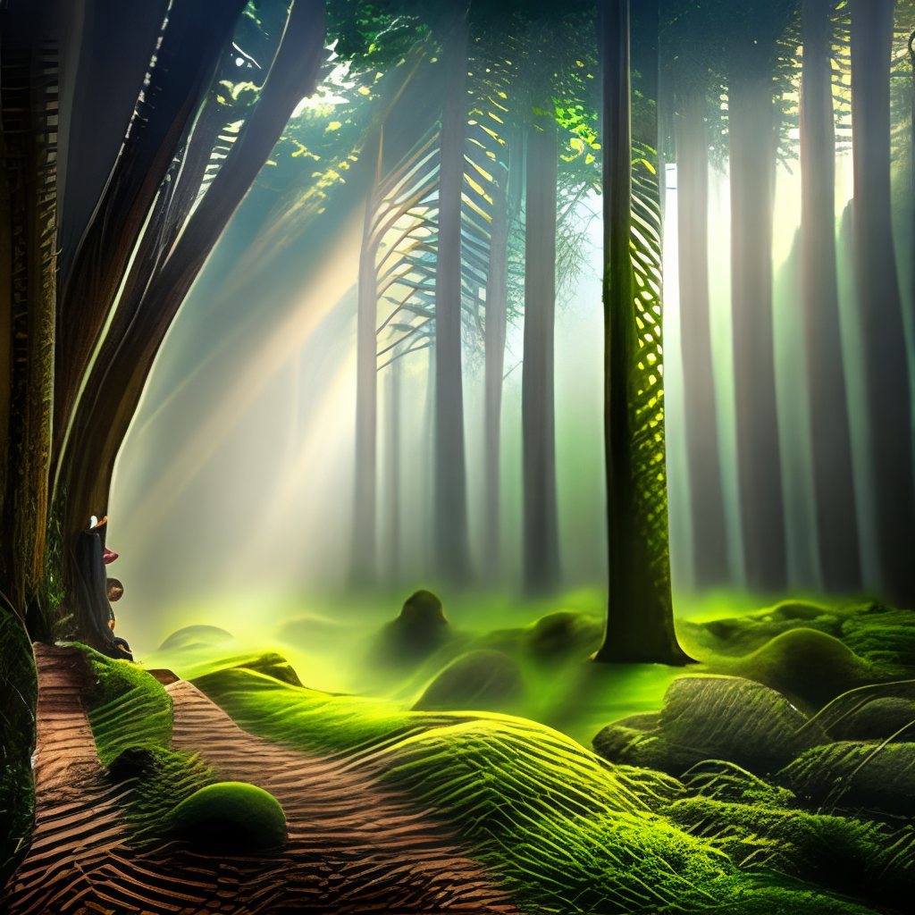A enchanted forest