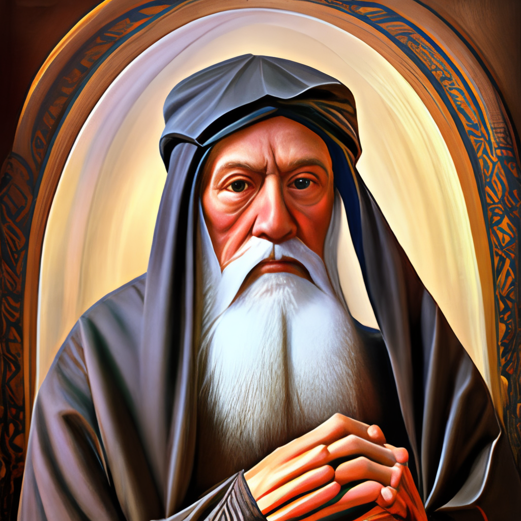 image of the Prophet Isaiah in old age
