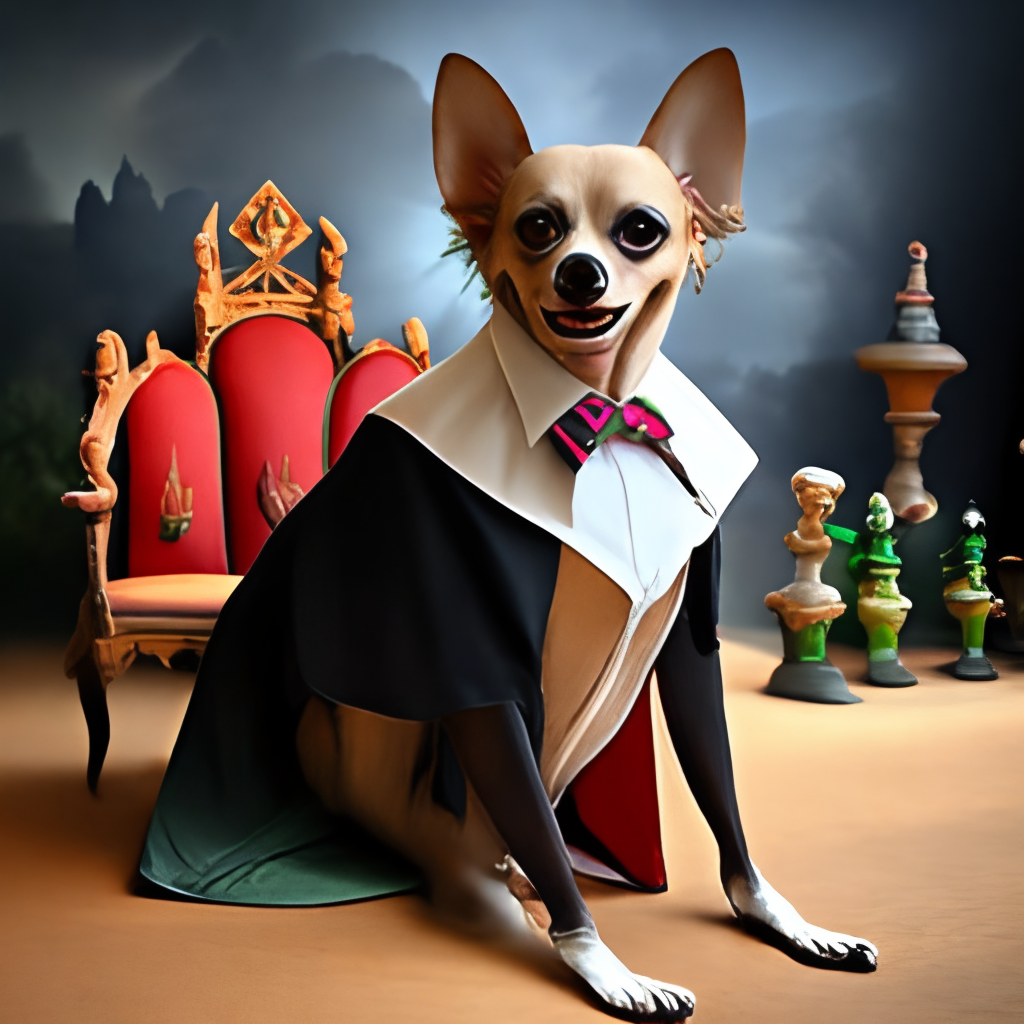 Chihuahua with Dracula