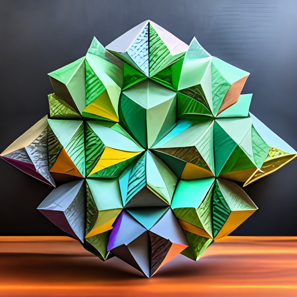 Origami tessellation art paper