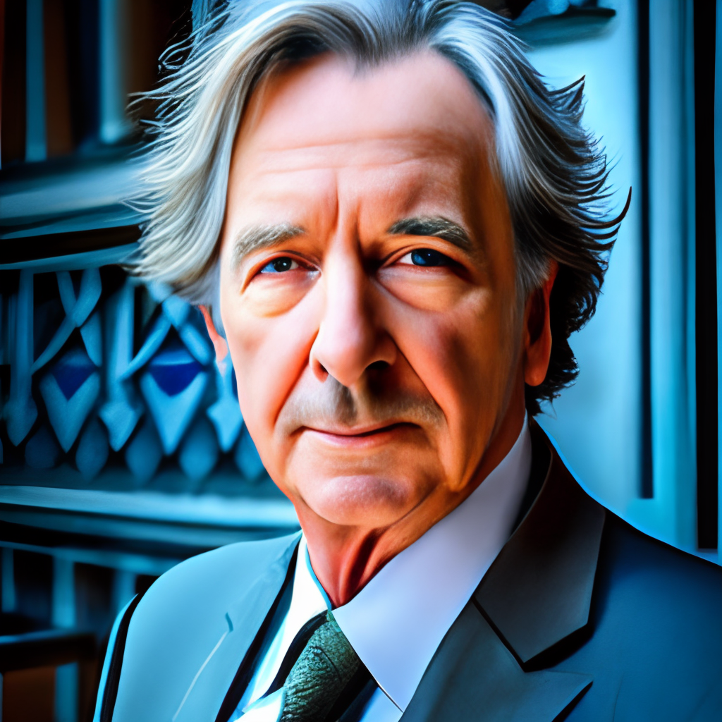 add Alan Rickman Harry potter techer in castle