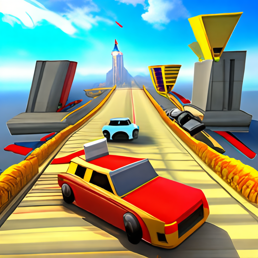 The car chase is a thrilling and adrenaline-fueled pursuit. The sound of screeching tires and roaring engines fills the air as the vehicles race through the streets, weaving in and out of traffic. The drivers push their cars to the limit, taking sharp turns and jumping over obstacles in a desperate attempt to gain the upper hand. The chase is intense, with the cars narrowly avoiding collisions and coming dangerously close to crashing. The chase continues on, with the drivers determined to outmaneuver each other and emerge victorious. It’s a high-speed battle of wits and skill, with the fate of the drivers hanging in the balance.