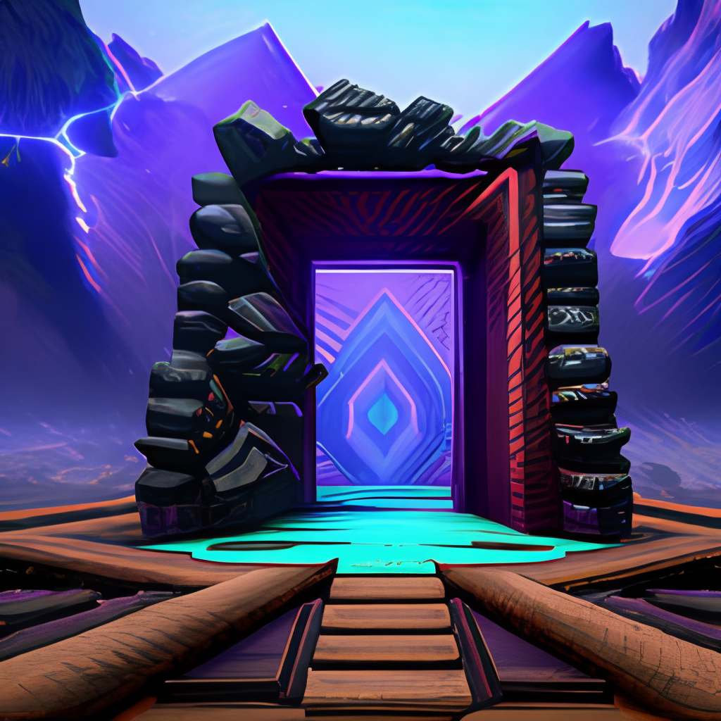 obsidian nether portal, festival rave