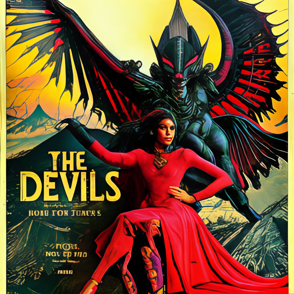 The Devils daughter called Jahi, Rides a dark raven, relying old persian mythology 