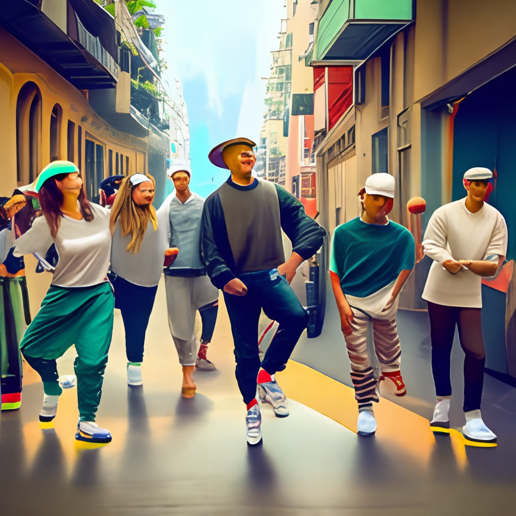 shows a diverse group youngsters of people walking on the streets of the city, with upbeat music playing in the background. They look excited and energetic, but also a bit uncertain.

Gangster urban hip hop style