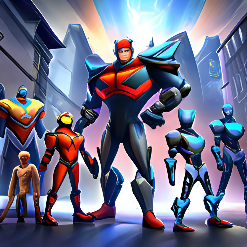 Armor Hero, the animated series featuring a group of heroes who wear special armors to fight against evil forces, would be a great choice for a cartoon background with a sci-fi or action theme.