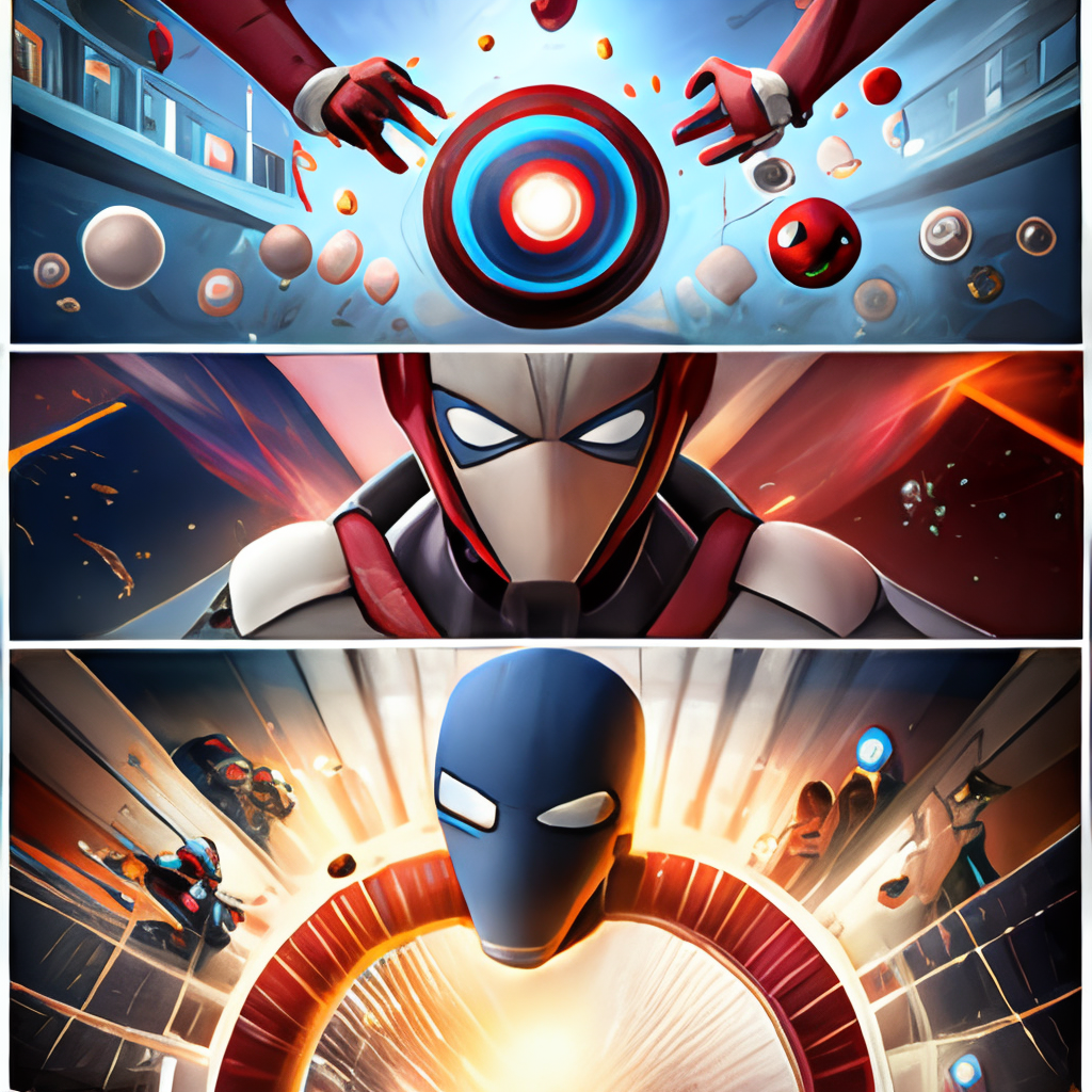 anime illustration style, four panel comic page of marvel,ironman,captain america,deadpool, comic drawing style, hyperdetailed, trending on artstation, octane render, pixar, cartoon, cinematography lighting, cell shaded, toy, flat colors, modular constructivism, pop surrealism, : 2.0 | duplicate, blurry, abstract, disfigured, deformed, cartoon, animated, toy, figure, framed, 3d, cartoon, 3d, disfigured, bad art, deformed, poorly drawn, extra limbs, close up, b&w, weird colors, blurry, watermark, blur haze, 2 heads, long neck, watermark, elongated body, cropped image,out of frame,draft,deformed hands, twisted fingers, double image, malformed hands, multiple heads, extra limb, ugly, poorly drawn hands, missing limb, cut-off, over satured, grain, lowères, bad anatomy, poorly drawn face, mutation, mutated, floating limbs, disconnected limbs, out of focus, long body, disgusting, extra fingers, groos proportions, missing arms, mutated hands, cloned face, missing legs, : -1.0