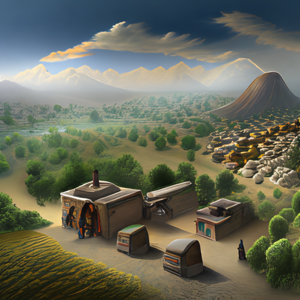 an ancient mythical village in Achaemenian's era in Persia